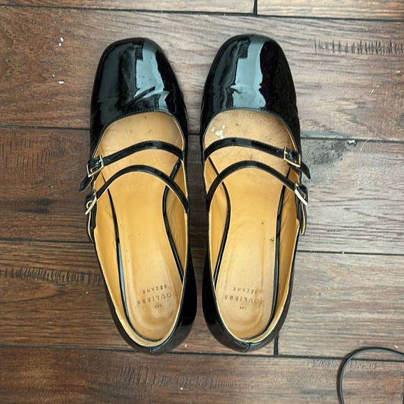 Sezane Soline Black Patent Leather Mary Jane Heels - Picture 5 of 6